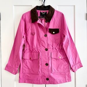 J CREW, Classic Field Jacket, Vintage Raspberry, Womens Jacket S, New No Tags